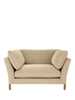 ercol for John Lewis Ellesborough Snuggler - view 2, Soft Chenille Malt