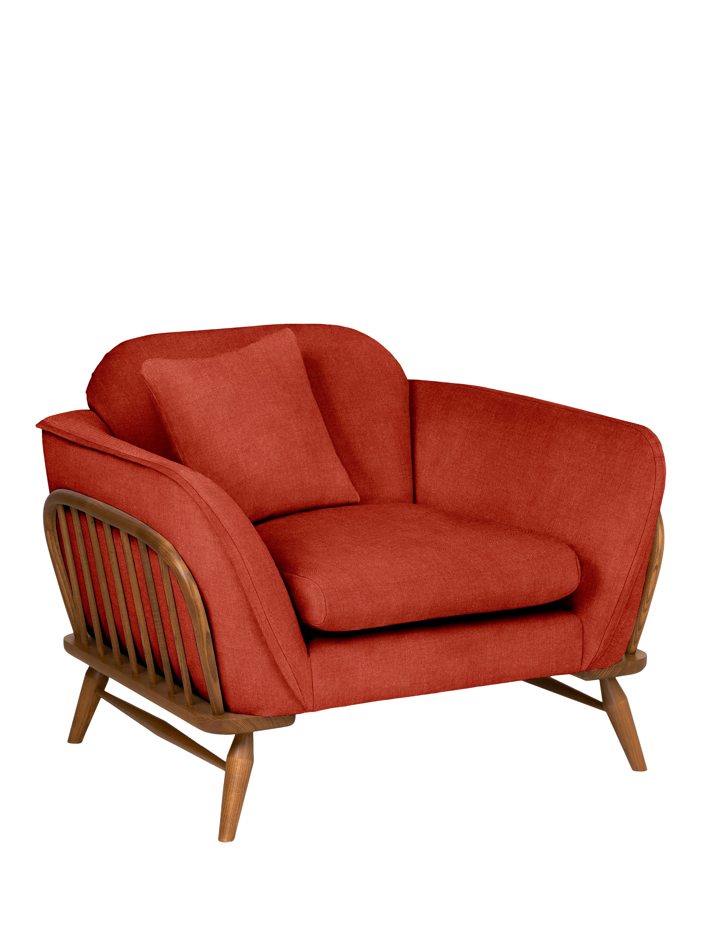 Hexton Range, ercol for John Lewis Hexton Armchair, Soft Chenille Harissa