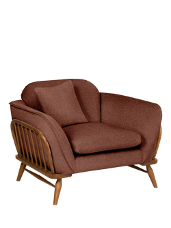ercol for John Lewis Hexton Armchair, Leg Boucle Henna