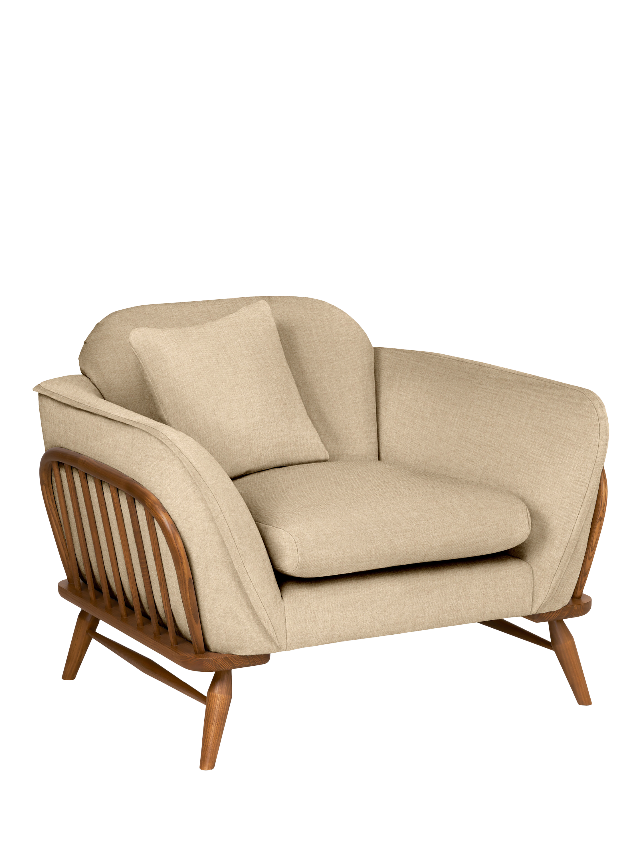 Hexton Range, ercol for John Lewis Hexton Armchair, Soft Chenille Malt