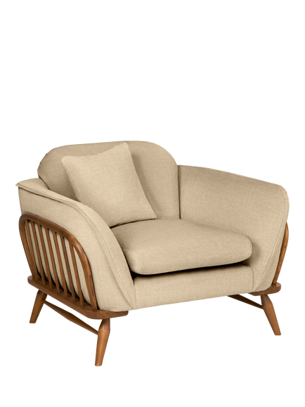 ercol for John Lewis Hexton Armchair, Soft Chenille Malt