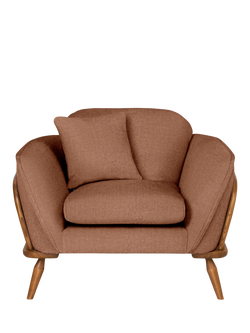 ercol for John Lewis Hexton Armchair - view 2, Recycled Tuscan