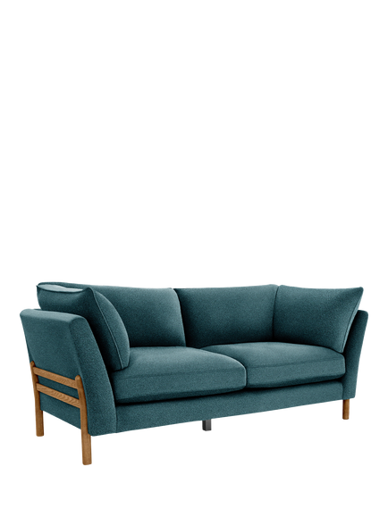 ercol for John Lewis Ellesborough Large 3 Seater Sofa, Boucle Airforce