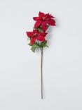 John Lewis Double Poinsettia Stem, Red