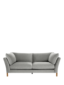 ercol for John Lewis Ellesborough Large 3 Seater Sofa - view 2, Fine Weave Grey