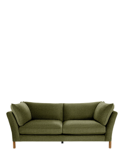 ercol for John Lewis Ellesborough Large 3 Seater Sofa - view 2, Recycled Fabric Moss