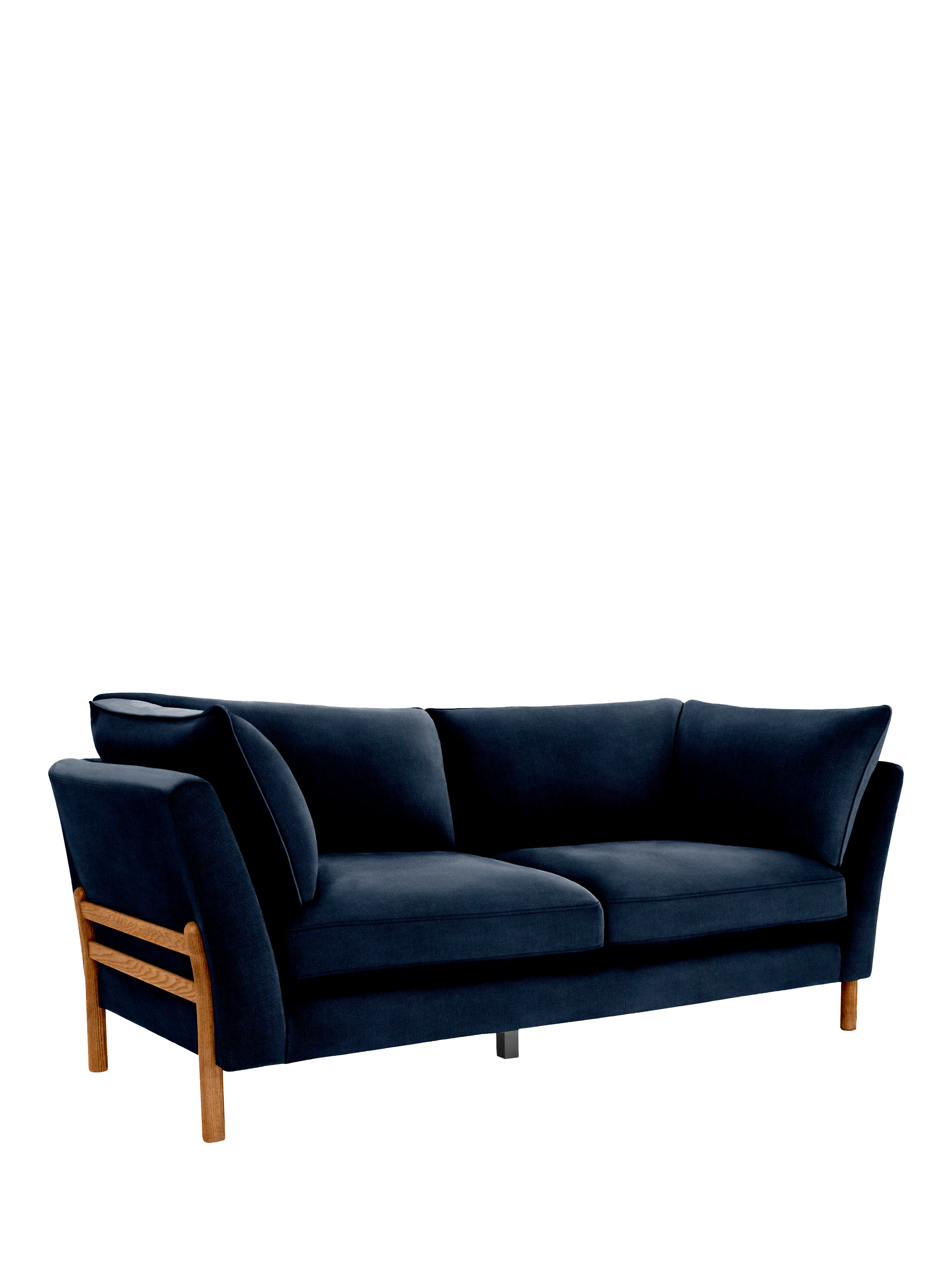Ellesborough Range, ercol for John Lewis Ellesborough Large 3 Seater Sofa, Soft Chenille Navy