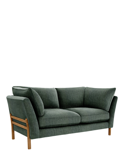 ercol for John Lewis Ellesborough Medium 2 Seater Sofa, Fine Weave Forest Green