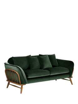 ercol for John Lewis Hexton Medium 2 Seater Sofa, Boucle Fern