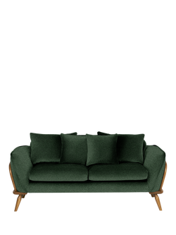 ercol for John Lewis Hexton Medium 2 Seater Sofa - view 2, Boucle Fern