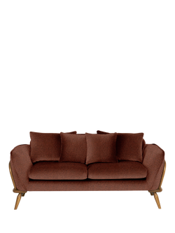 ercol for John Lewis Hexton Medium 2 Seater Sofa - view 2, Boucle Henna