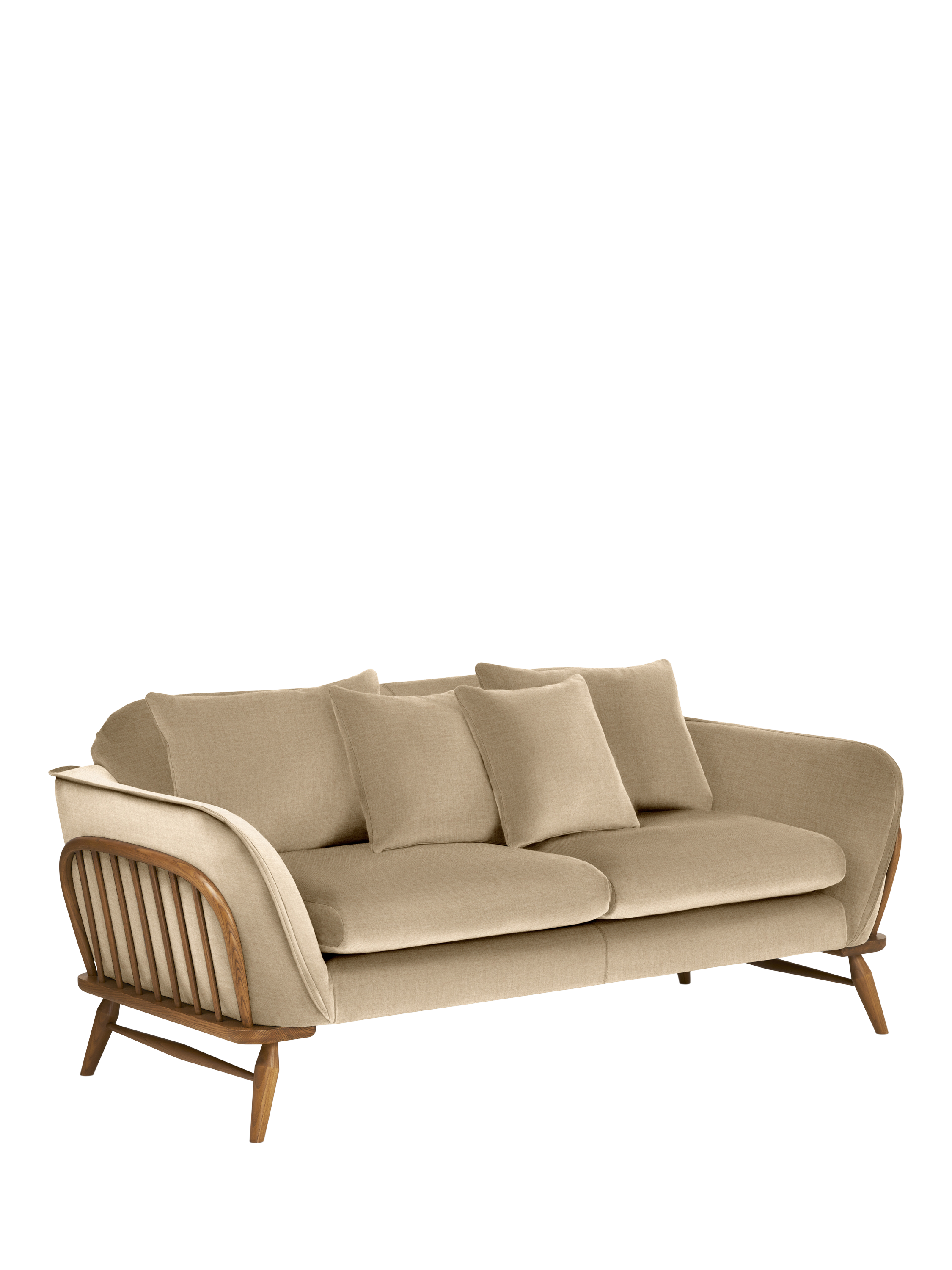 Hexton Range, ercol for John Lewis Hexton Medium 2 Seater Sofa, Soft Chenille Malt