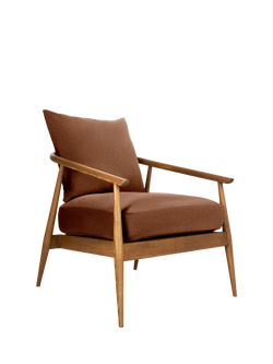 ercol for John Lewis Hazlemere Armchair, Vintage Ash Leg, Recycled Tuscan