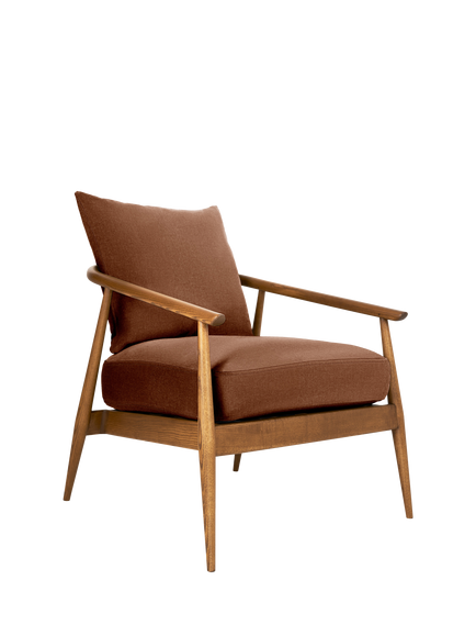 ercol for John Lewis Hazlemere Armchair, Vintage Ash Leg, Recycled Tuscan