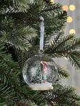 John Lewis x Sara Miller London Woodland Tales Collection Tree Bunnies Snowglobe Bauble