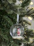 John Lewis x Sara Miller London Woodland Tales Collection Santa Bear Snowglobe Bauble