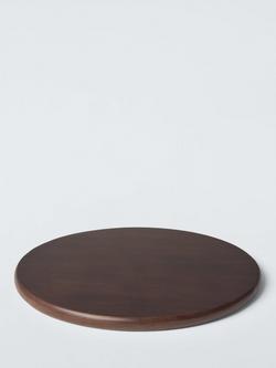 John Lewis Round Placemat, Set of 2, FSC-Certified (Mango Wood), Cocoa - view 2, Cocoa