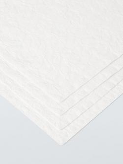 John Lewis Bow Embroidered Cotton Napkins, Set of 4, White - view 2, White