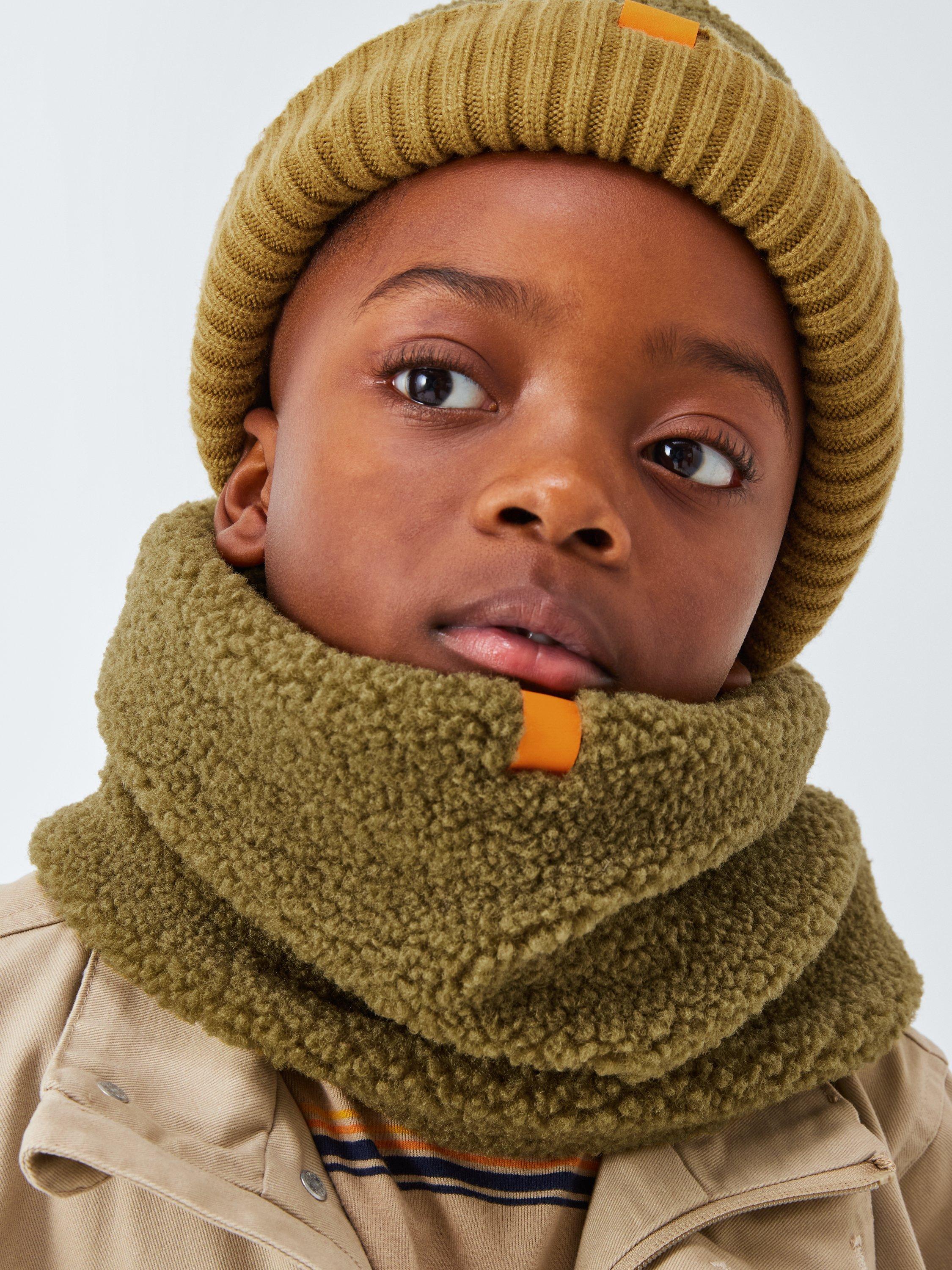 Product image 5 of 5, which shows John Lewis Kids' Borg Snood, Olive