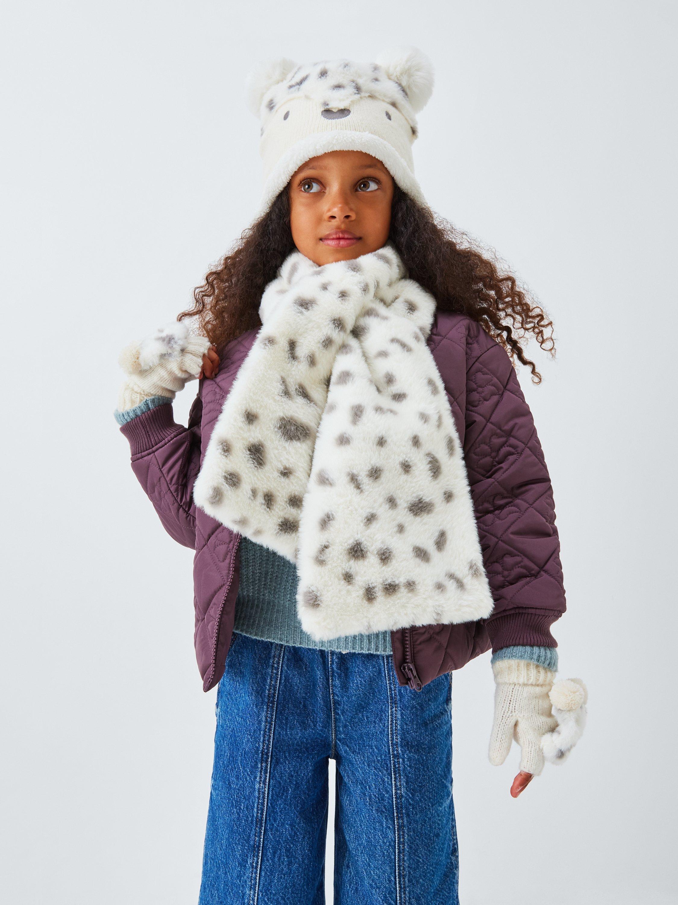 Product image 4 of 5, which shows John Lewis Kids' Faux Fur Stole, Cream