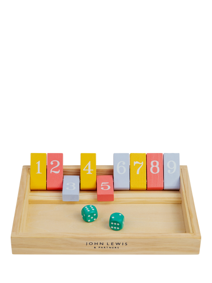 John Lewis Wooden Shut the Box Game, Multi