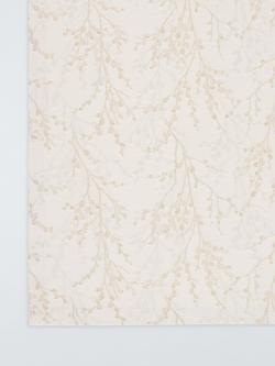 John Lewis Foliage Jacquard Cotton Blend Tablecloth, 250 x 160cm, Gold - view 2, Gold