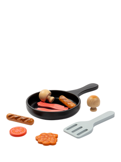 John Lewis Kids' Wooden Breakfast Fry Up Play Set, Multi