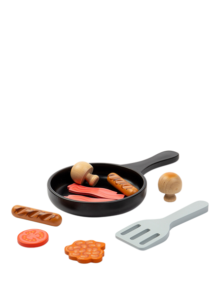 John Lewis Kids' Wooden Breakfast Fry Up Play Set, Multi