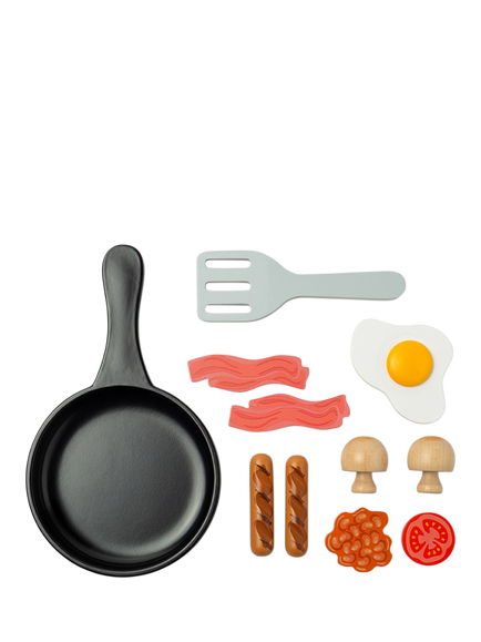 John Lewis Kids' Wooden Breakfast Fry Up Play Set - view 2, Multi