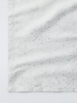John Lewis Snowflake Jacquard Tablecloth, White - view 2, Multi