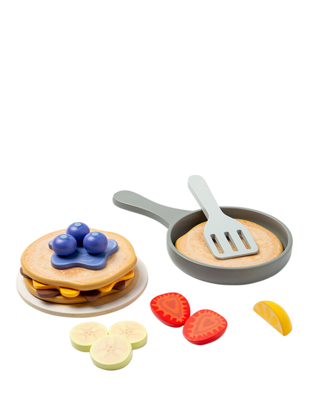 John Lewis Kids' Wooden Pancakes Play Set, Multi