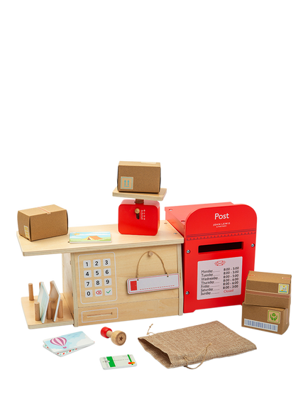 John Lewis Kids' Wooden Post Office Play Set, Multi