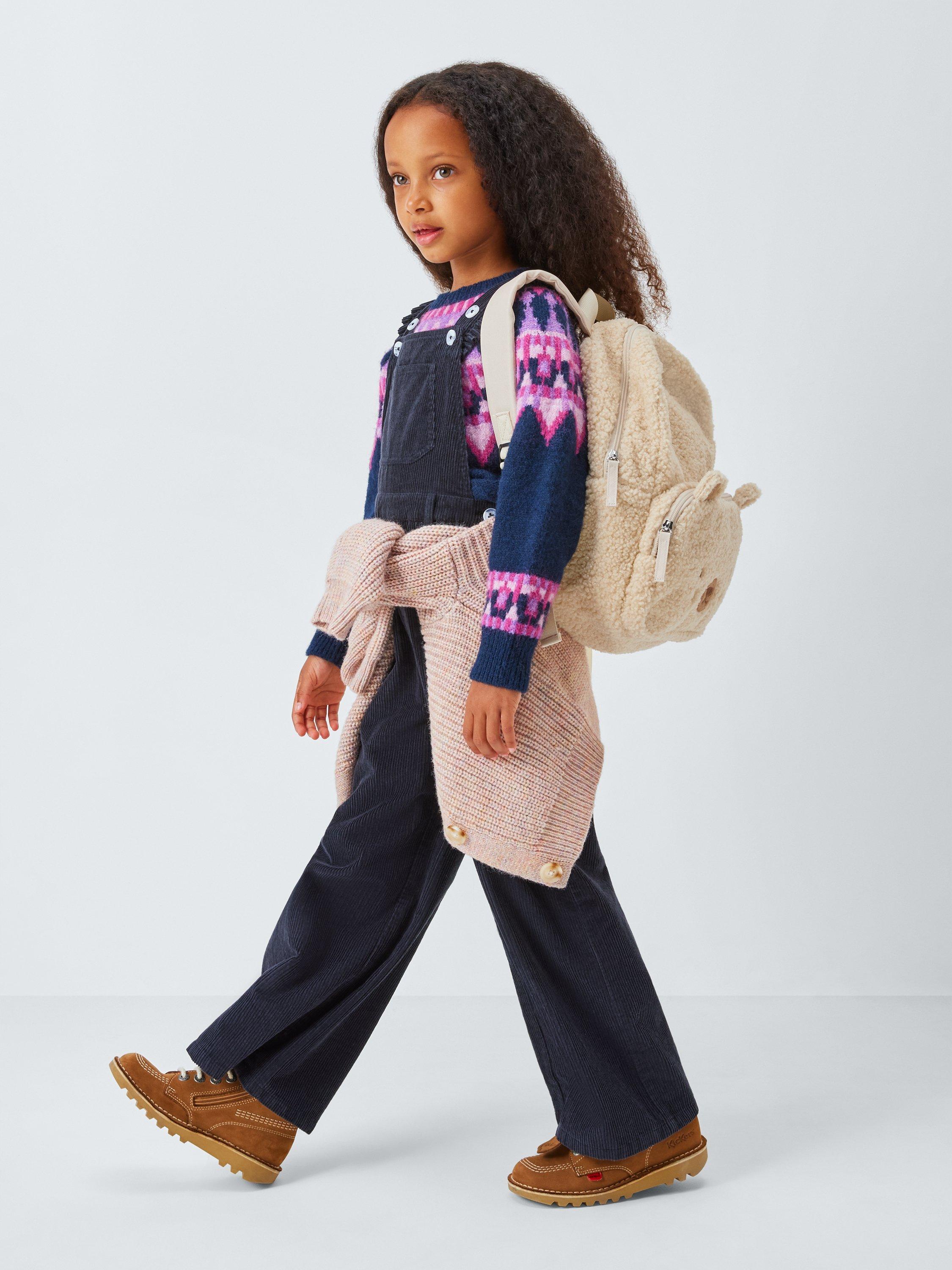 Product image 4 of 6, which shows John Lewis Kids' Borg Bear Backpack, Cream