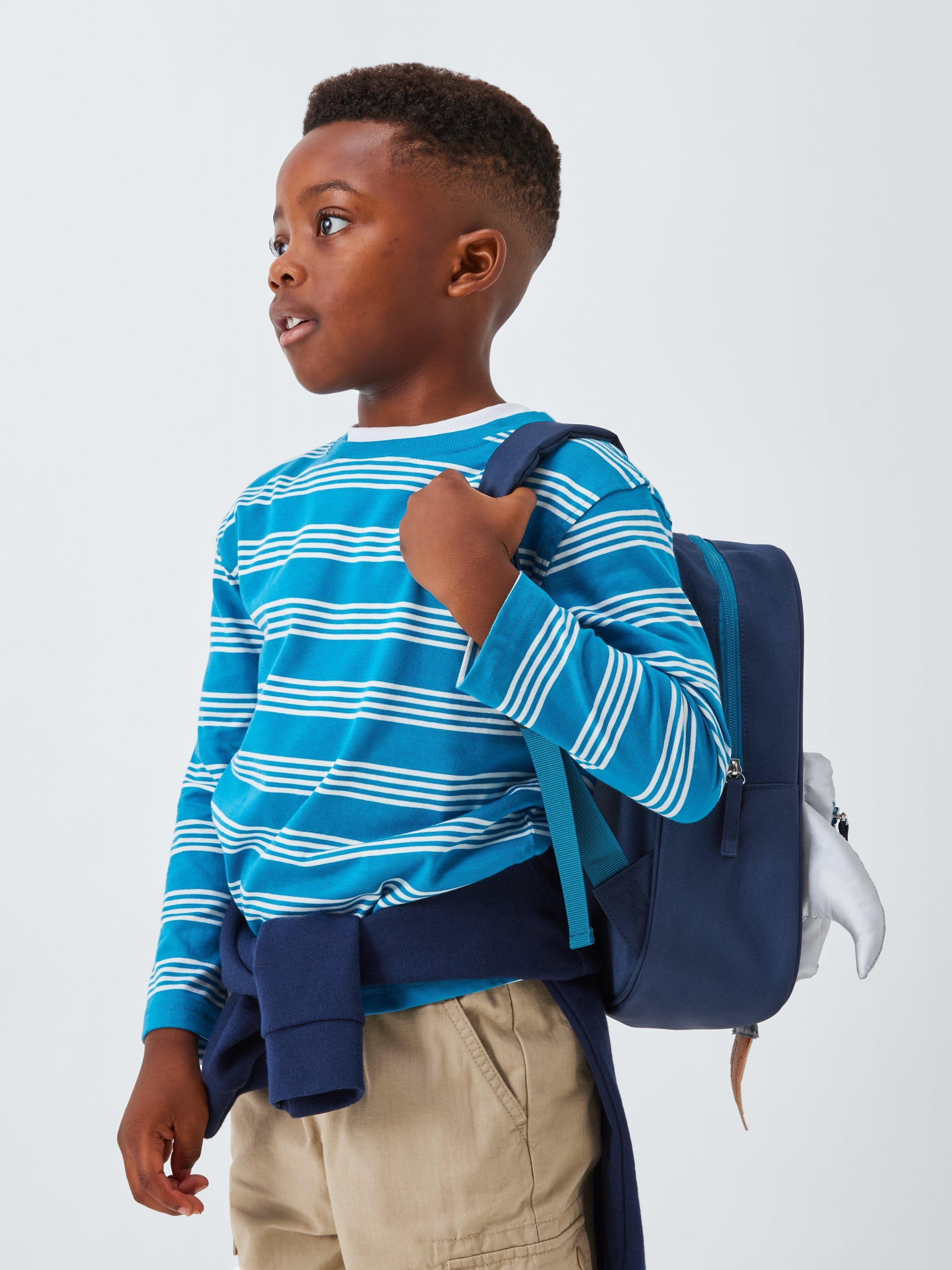 Product image 6 of 6, which shows John Lewis Kids' Rocket Backpack, Navy