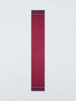 John Lewis Harlequin Cotton Table Runner, 250cm, Red/Purple, Multi