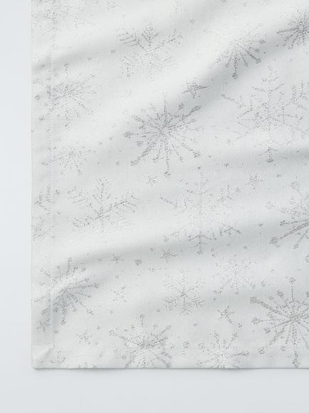 John Lewis Snowflake Jacquard Table Runner, 250cm, White - view 2, Multi