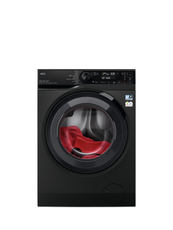 AEG 7000 LWR7416U6UD Freestanding Washer Dryer, 10kg/6kg, 1600rpm Spin, Anthracite, Anthracite