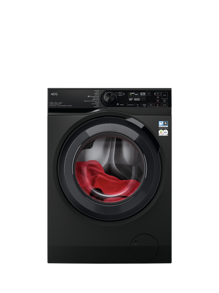 AEG 7000 LWR7416U6UD Freestanding Washer Dryer, 10kg/6kg, 1600rpm Spin, Anthracite, Anthracite
