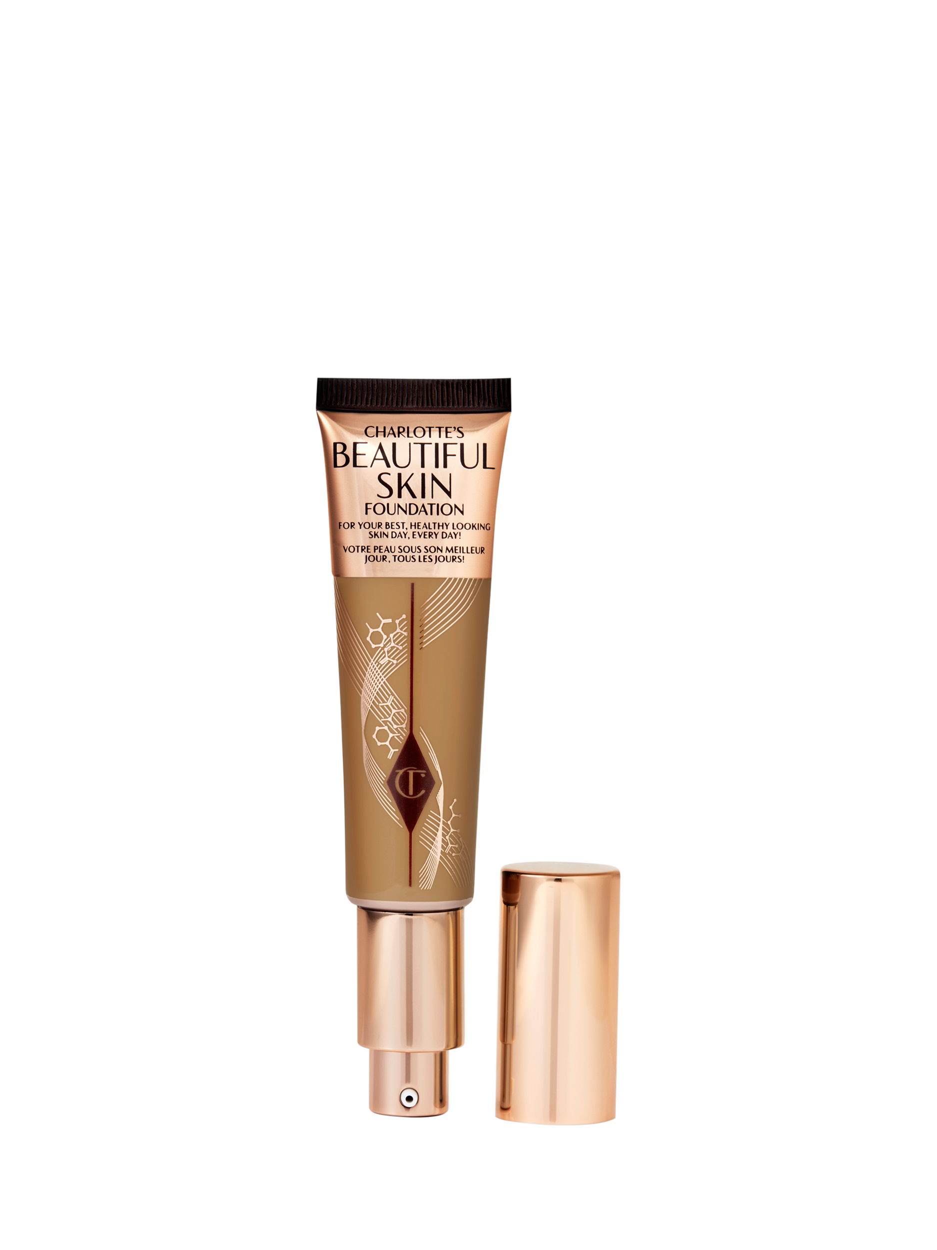 Product image 1 of 7, which shows Charlotte Tilbury Beautiful Skin Foundation, 11 Cool