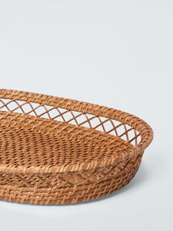 John Lewis x Sanderson Rattan Tray, Natural - view 2, Natural