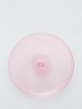 John Lewis Heirloom Glass Cake Stand, 31cm, Pink