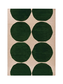 Marimekko Maija Isola Kivet Pure Wool Rug, Green