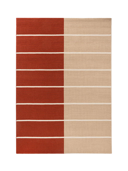 Marimekko Tiibet Pure Wool Rug, Orange