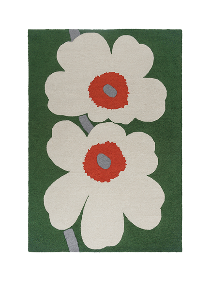 Marimekko Unikko Floral Rug, Green, Green