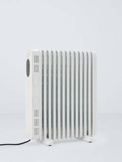John Lewis Digital Oil Filled Radiator, White, White