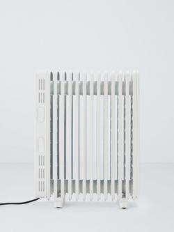 John Lewis Digital Oil Filled Radiator, White - view 2, White