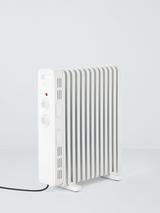John Lewis Manual Oil Filled Radiator, White