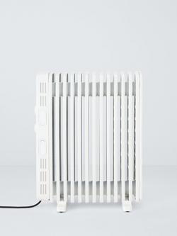 John Lewis Manual Oil Filled Radiator, White - view 2, White