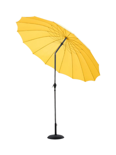 Suntime Shanghai Wind-Up Tilt Parasol, 2.7m, Yellow