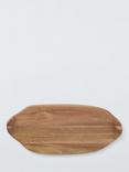 John Lewis Oval Serving Board, 46cm, FSC-Certified (Acacia Wood), Natural